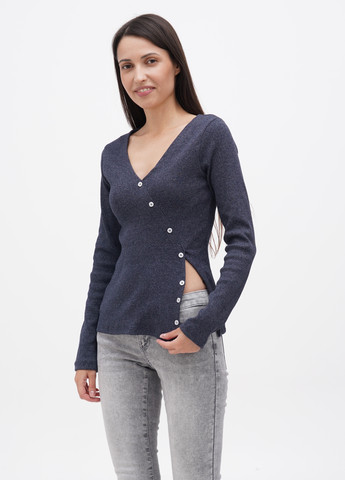 Темно-синий демисезонный пуловер пуловер Trendyol