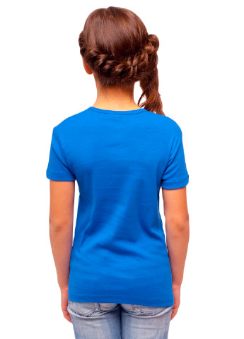 Синя демісезонна футболка дитяча Наталюкс 21-3302