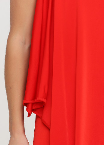 Яскраво-червона коктейльна сукня Givenchy однотонна