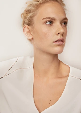 Біла блуза Massimo Dutti