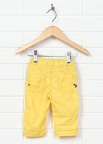 Желтые кэжуал демисезонные брюки со средней талией Okaidi