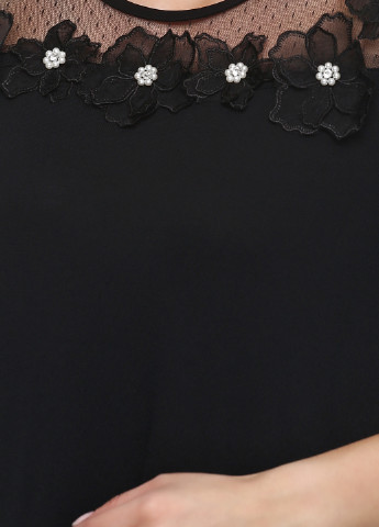 Чорна кежуал сукня а-силует Beauty Women однотонна