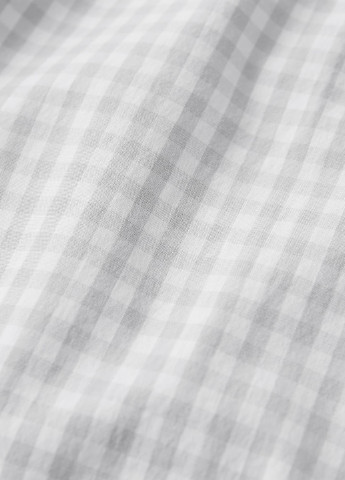 Белая классическая рубашка в клетку Abercrombie & Fitch