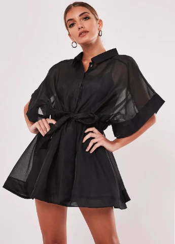 Чорна кежуал сукня Missguided