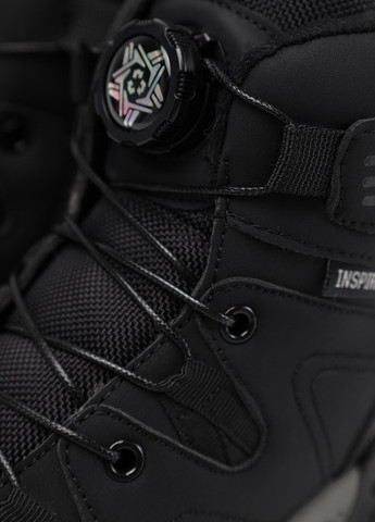 Черные спортивные, кэжуал зимние ботинки Kimboo