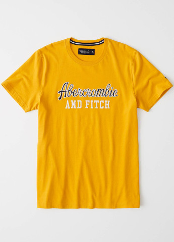 Желтая футболка Abercrombie & Fitch
