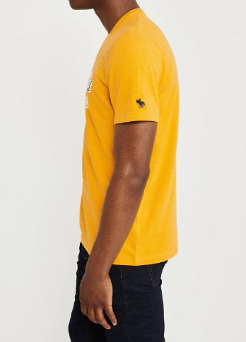 Жовта футболка Abercrombie & Fitch
