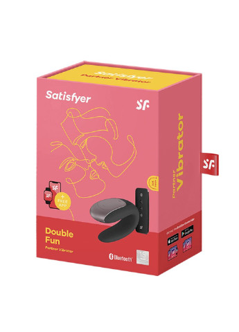 Смарт-вибратор для пар Double Fun (Black) Satisfyer (252297238)