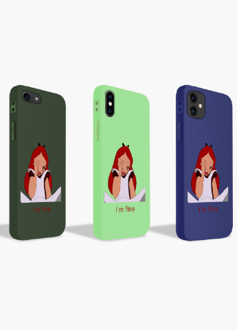 Чехол силиконовый Apple Iphone Xs Алиса я в порядке Дисней (Alice in Wonderland Disney) (8938-1440) MobiPrint (219538816)