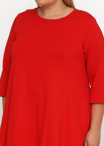 Червона кежуал сукня без підкладу 158С однотонна