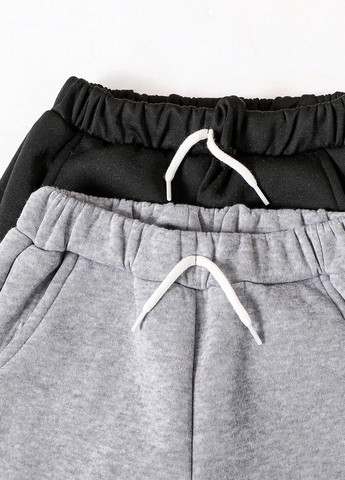 Комбинированные спортивные зимние брюки джоггеры SHEIN