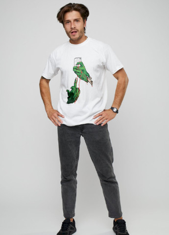 Біла футболка чоловіча YAPPI