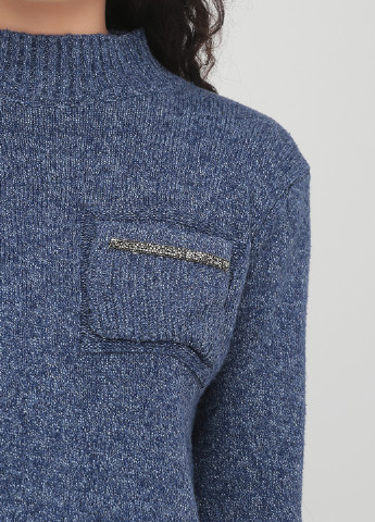 Темно-синий демисезонный свитер No Brand