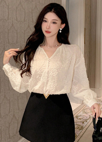 Айвори блуза SHEIN