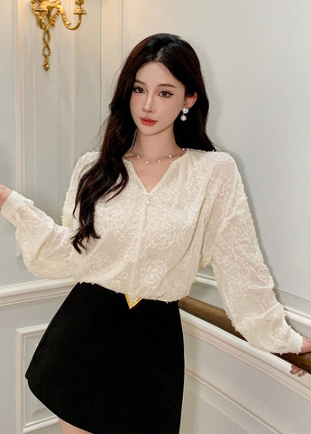 Айвори блуза SHEIN