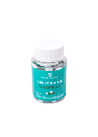 Спирулина Р.К. Chlorella 60 капсул по 500 мг Рослина Карпат (253845324)