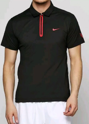 Черная футболка-поло для мужчин Nike с логотипом