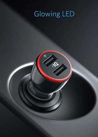 Зарядний пристрій PowerDrive 2 24W 2xUSB V3 (Black) (A2310G11) Anker (216637544)