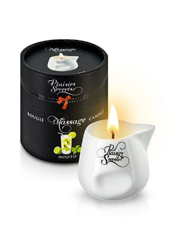 Массажная свеча с ароматом мохито 80 мл Plaisirs Secrets (252010187)