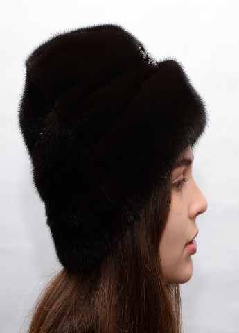 Жіноча зимова норкова шапка Меховой Стиль рукавичка (205139991)