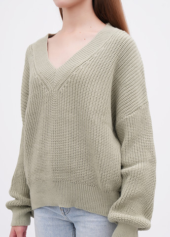 Оливковый зимний пуловер пуловер EQUILIBRI