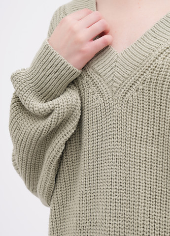 Оливковый зимний пуловер пуловер EQUILIBRI