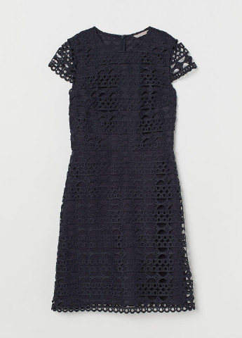Темно-синя кежуал плаття футляр H&M однотонна