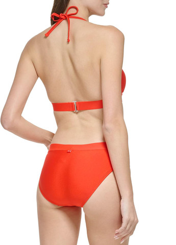 Красный летний купальник (лиф, трусики) раздельный, бикини Calvin Klein