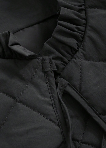 Чорний зимній комплект (жилет, куртка) SHEIN