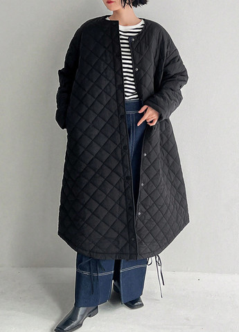 Чорний зимній комплект (жилет, куртка) SHEIN