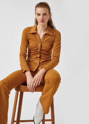 Коричневая блуза KOTON