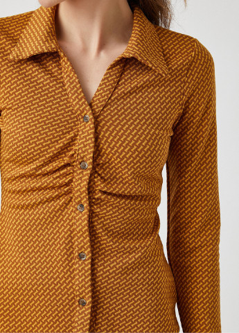 Коричневая блуза KOTON