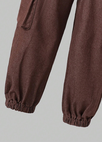 Коричневий демісезонний костюм (гольф, штани) брючний SHEIN