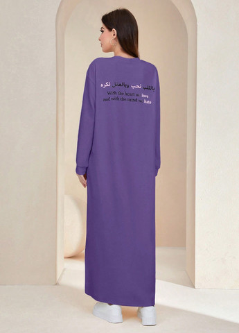 Бузкова спортивна, кежуал сукня а-силует SHEIN з написами