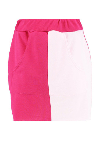 Розовая кэжуал однотонная юбка Boohoo