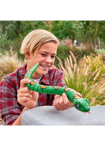Интерактивная игрушка Зеленая змея (7150-1) Pets & Robo Alive (254068531)