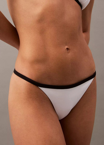 Белые купальные трусики однотонные Calvin Klein