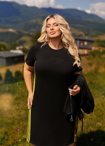 Желтый демисезонный комплект (ветровка, платье) No Brand