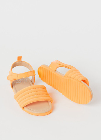 Оранжевые кэжуал сандалии H&M на липучке