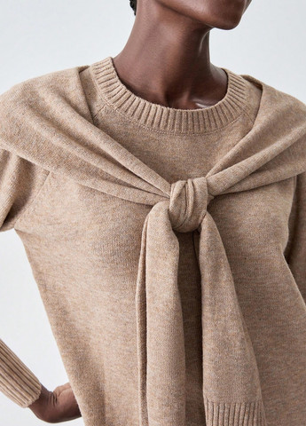 Темно-бежевый демисезонный джемпер джемпер SHEIN