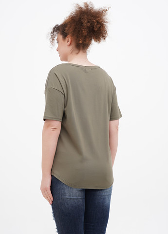 Хаки (оливковая) летняя футболка Made in Italy
