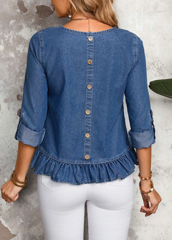 Синяя блуза SHEIN