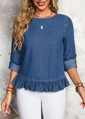 Синяя блуза SHEIN