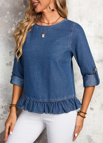 Синяя блуза SHEIN