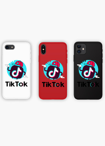 Чехол силиконовый Apple Iphone X ТикТок (TikTok) (6129-1712) MobiPrint (219559064)