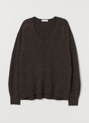 Темно-коричневий демісезонний пуловер пуловер H&M