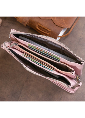 Женский кожаный кошелек-клатч 19,2х10х2 см st leather (252132066)