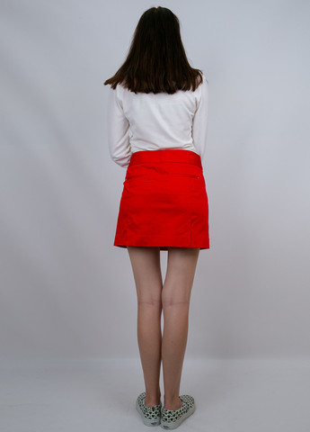 Красная кэжуал однотонная юбка Ralph Lauren