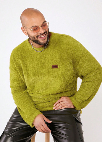 Зеленый демисезонный свитер джемпер SHEIN