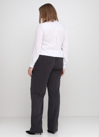 Грифельно-серые кэжуал демисезонные прямые брюки Софі